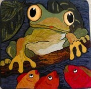 Frog and Fishes hooked